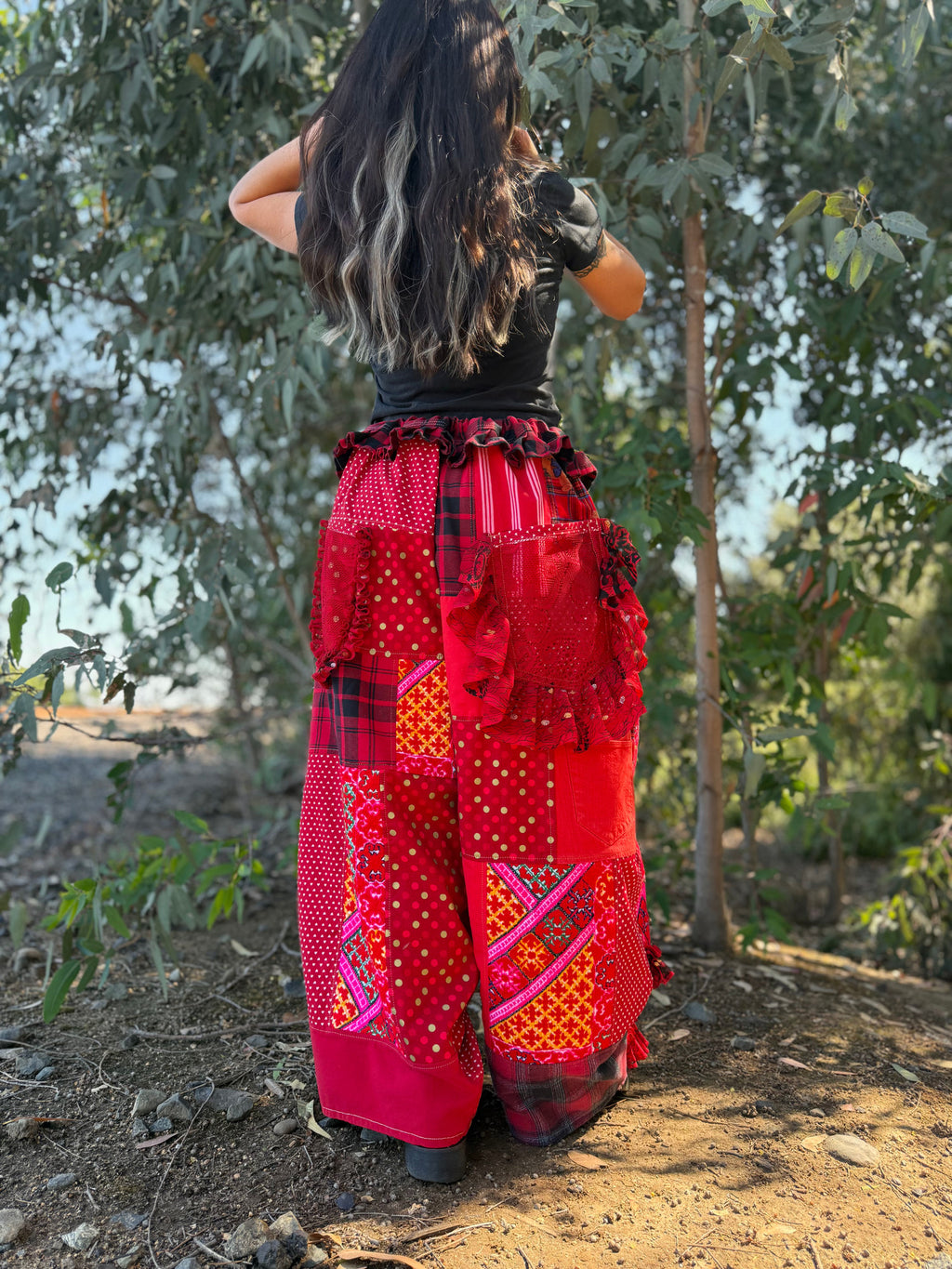 Upcycled Adjustable-Waist Pants