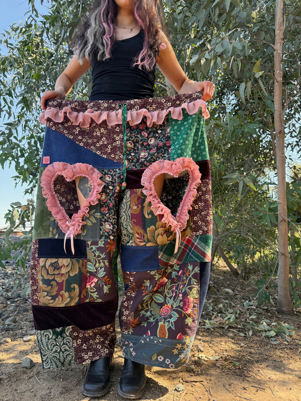 Upcycled Adjustable-Waist Pants