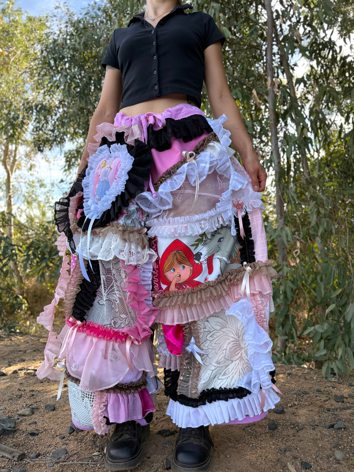 Upcycled Adjustable-Waist Pants