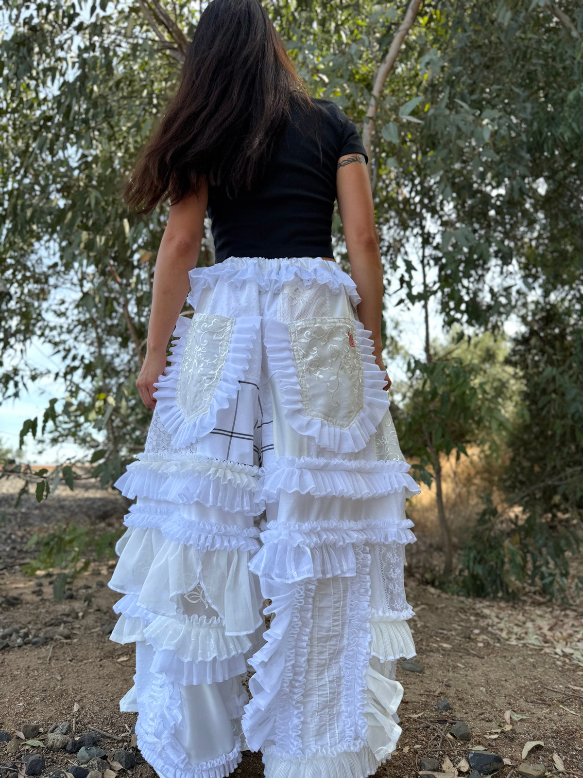 Upcycled Adjustable-Waist Pants