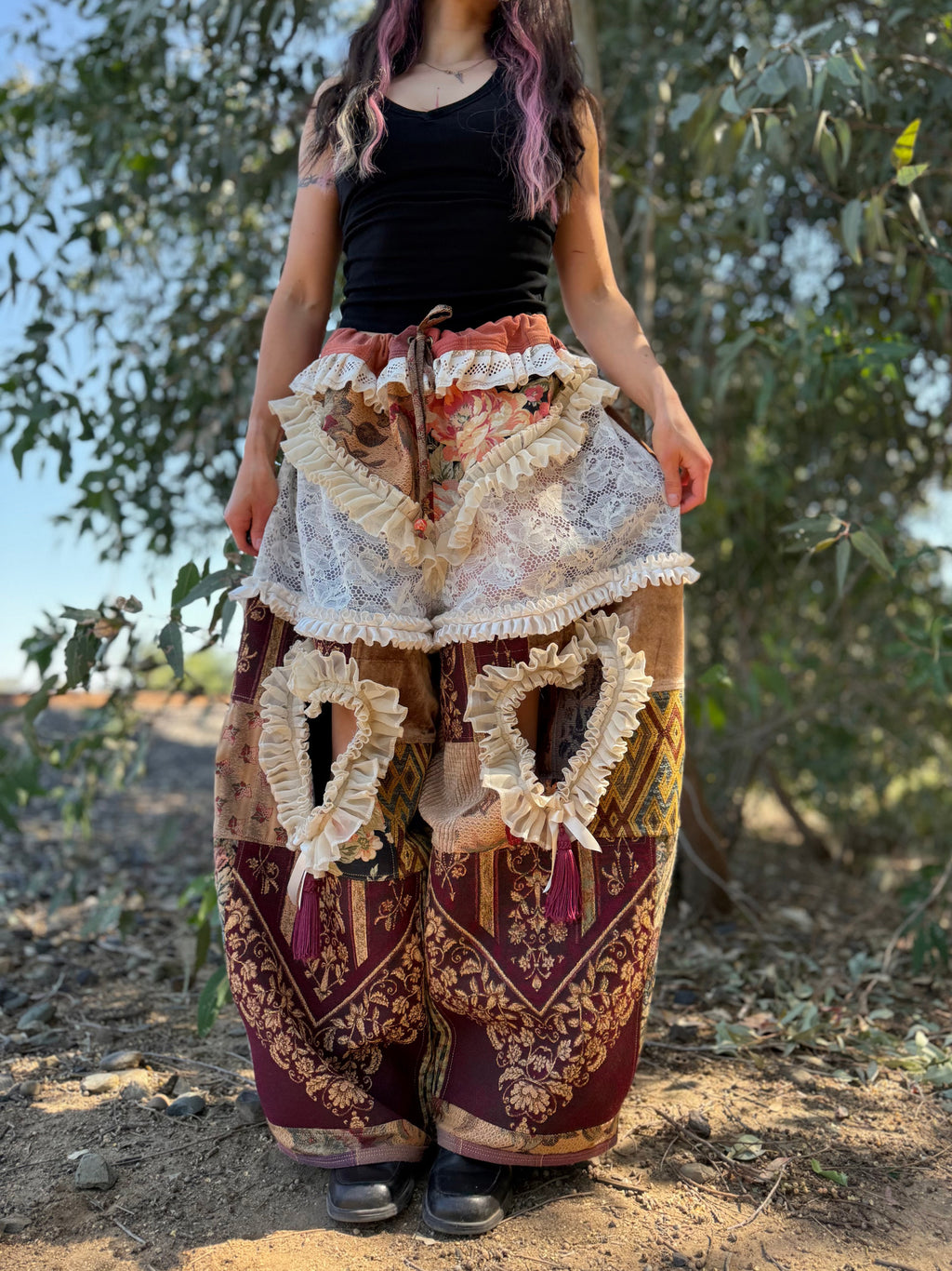 Upcycled Adjustable-Waist Pants