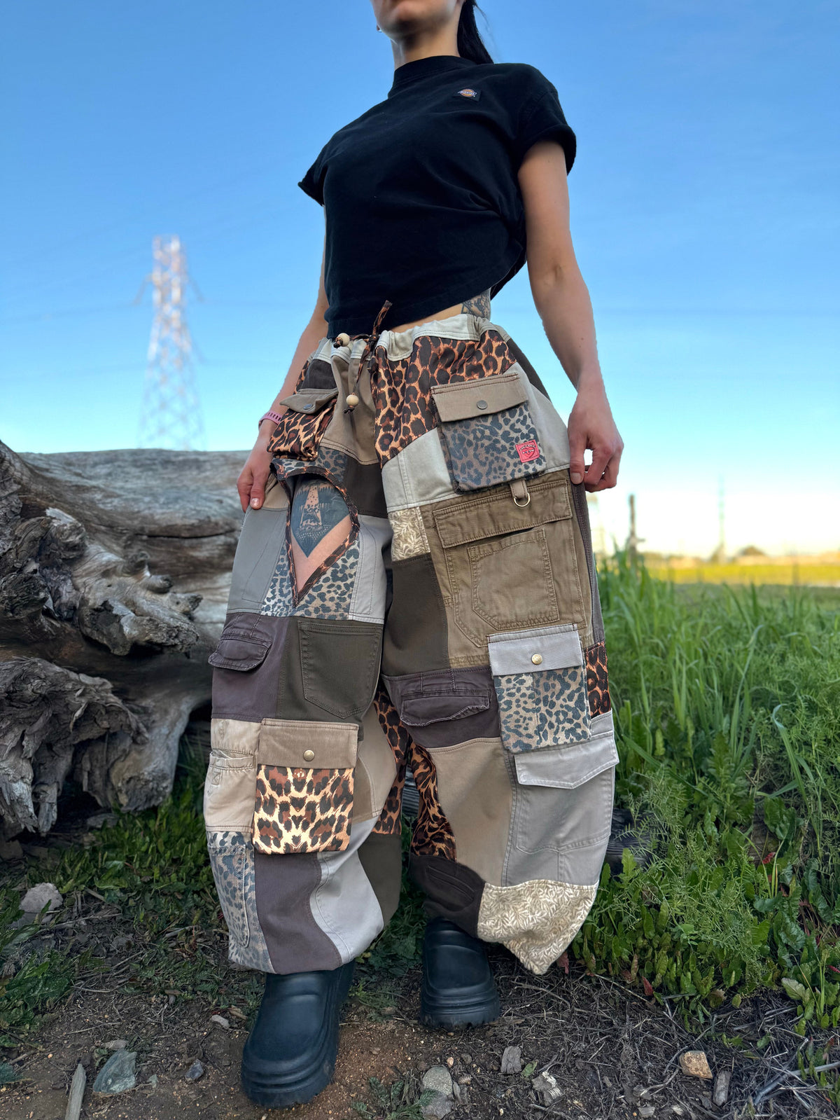 Upcycled Adjustable-Waist Pants