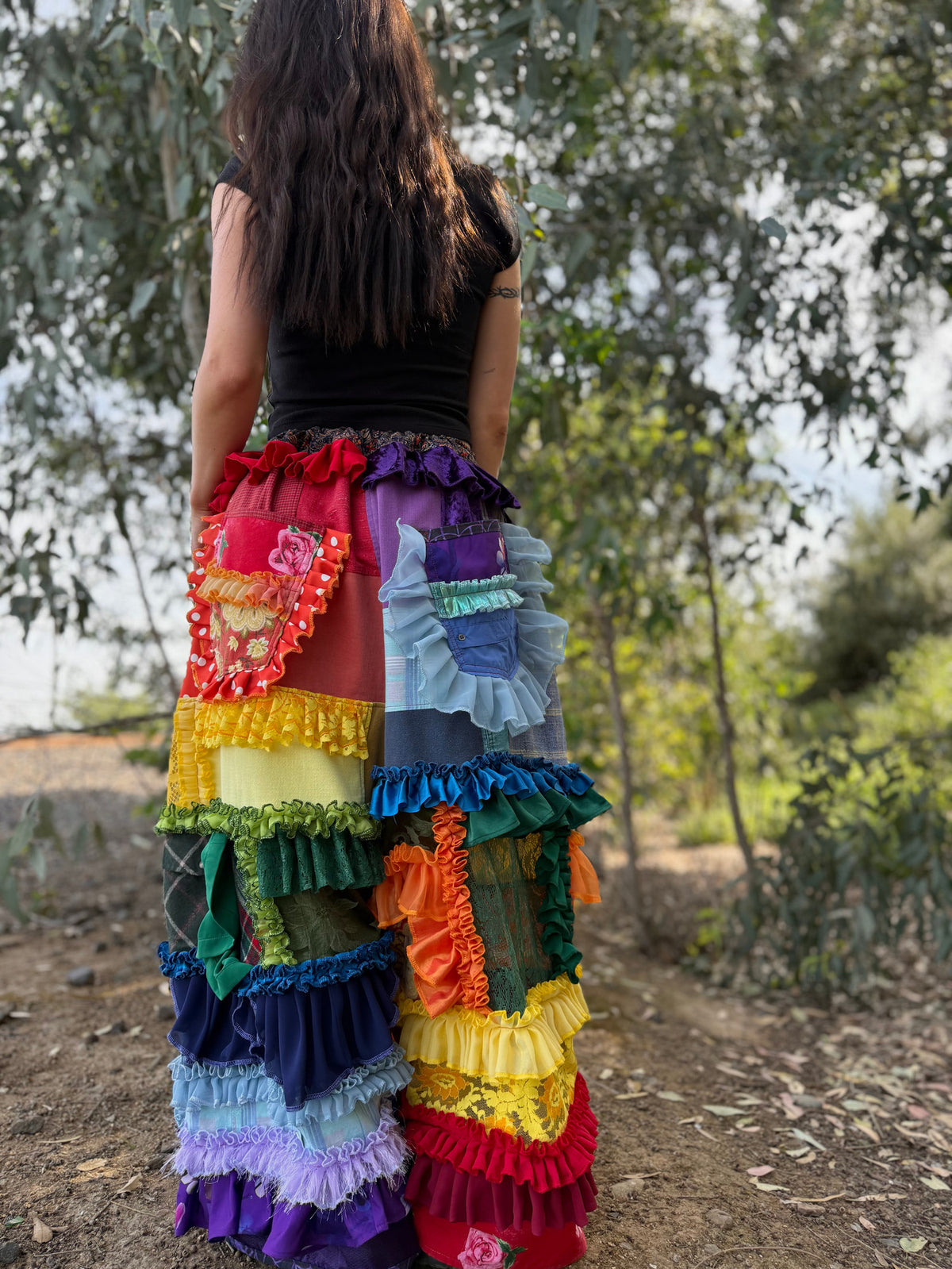Upcycled Adjustable-Waist Pants