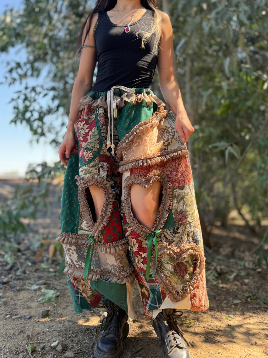Upcycled Adjustable-Waist Pants