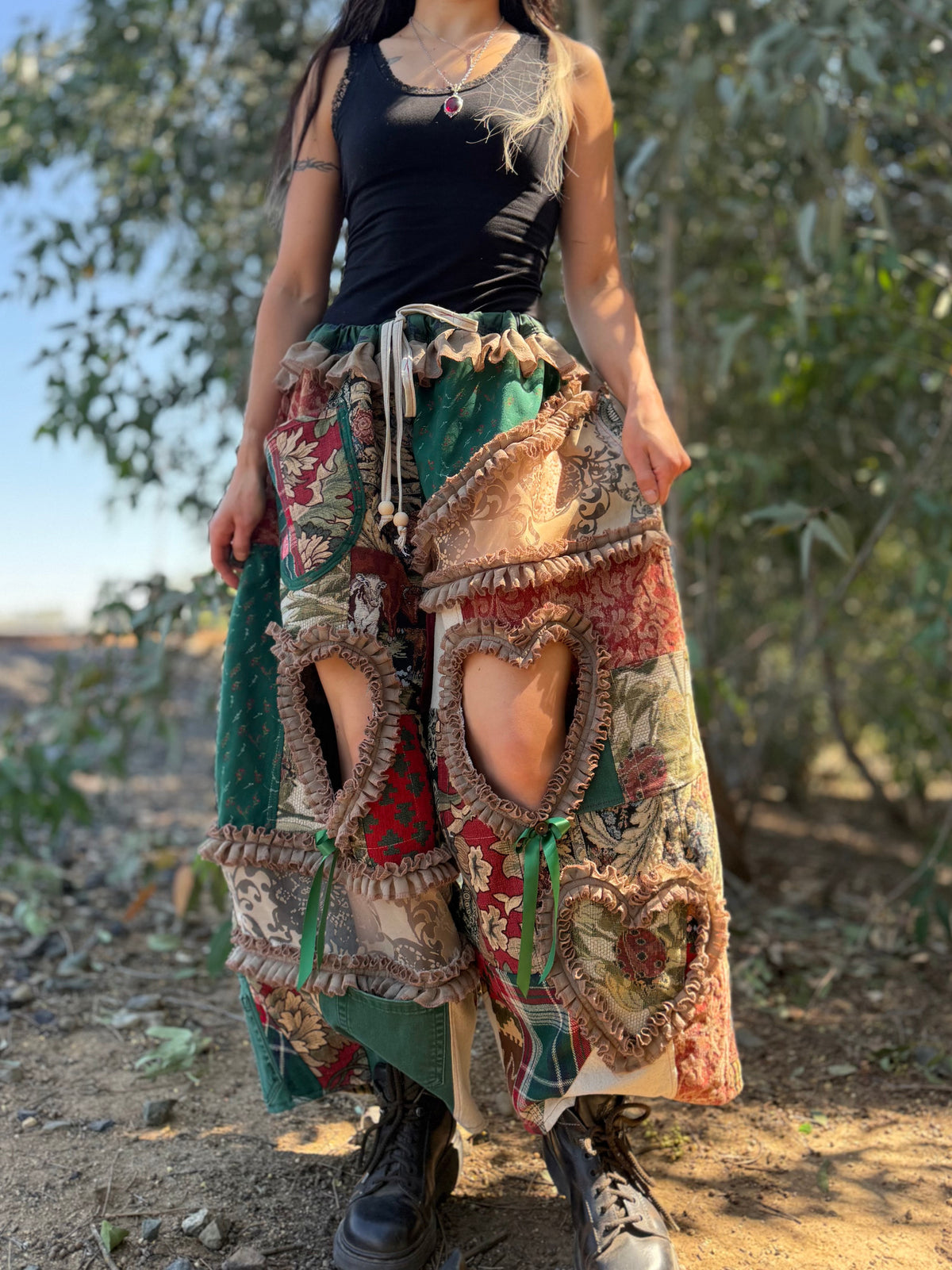 Upcycled Adjustable-Waist Pants