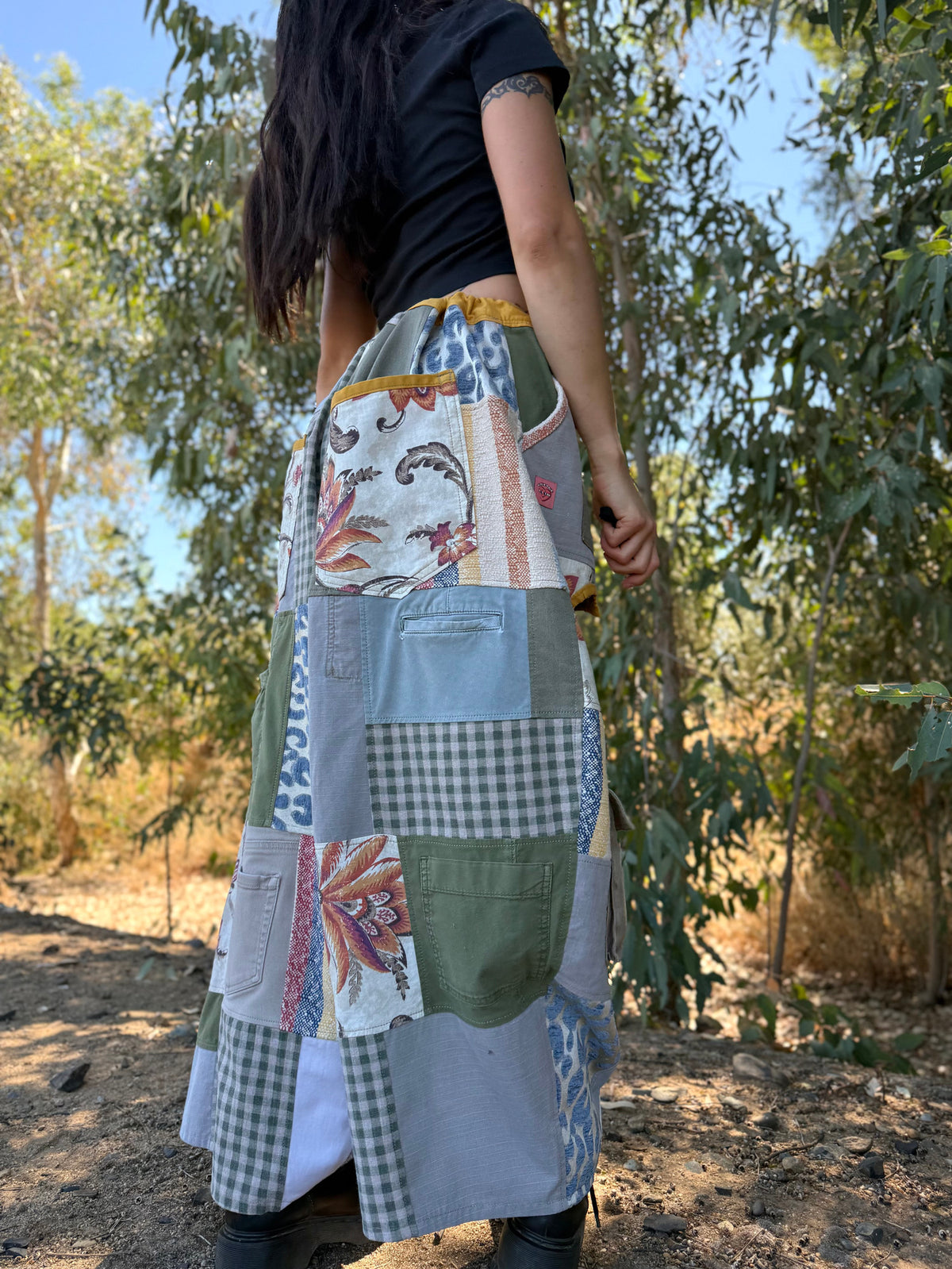 Upcycled Adjustable-Waist Pants